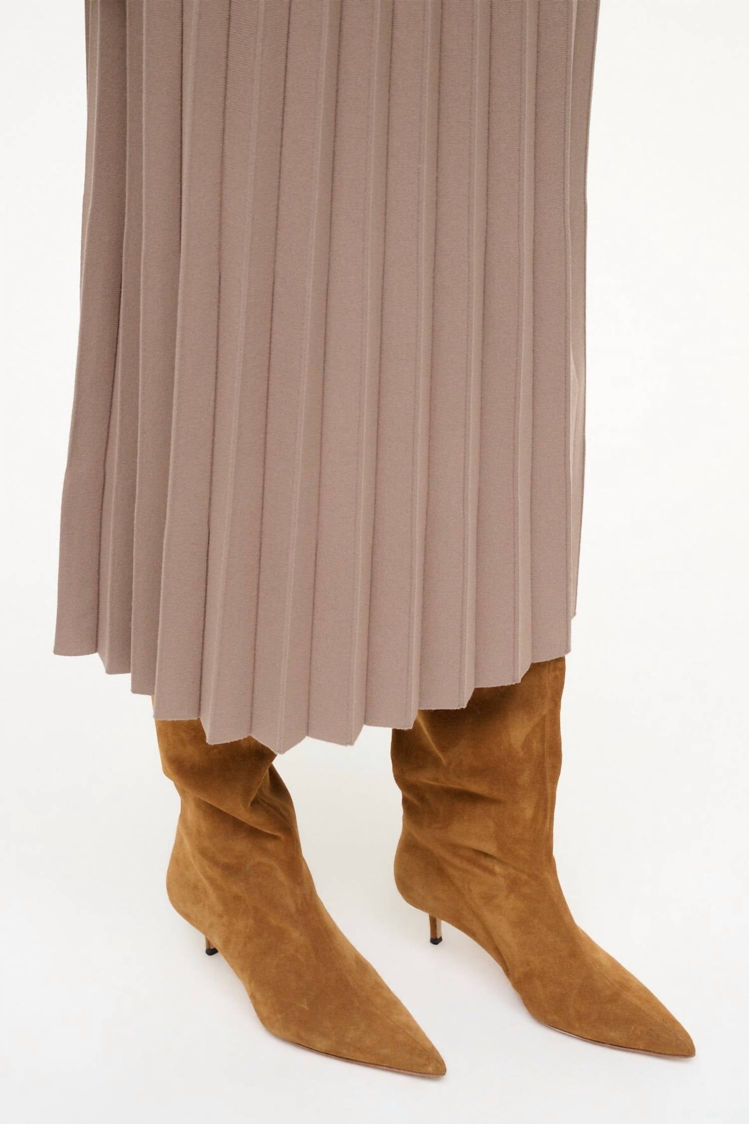 STAUD Women's Sebastian Kitten Heel Boot in tan - women's shoe - view 6