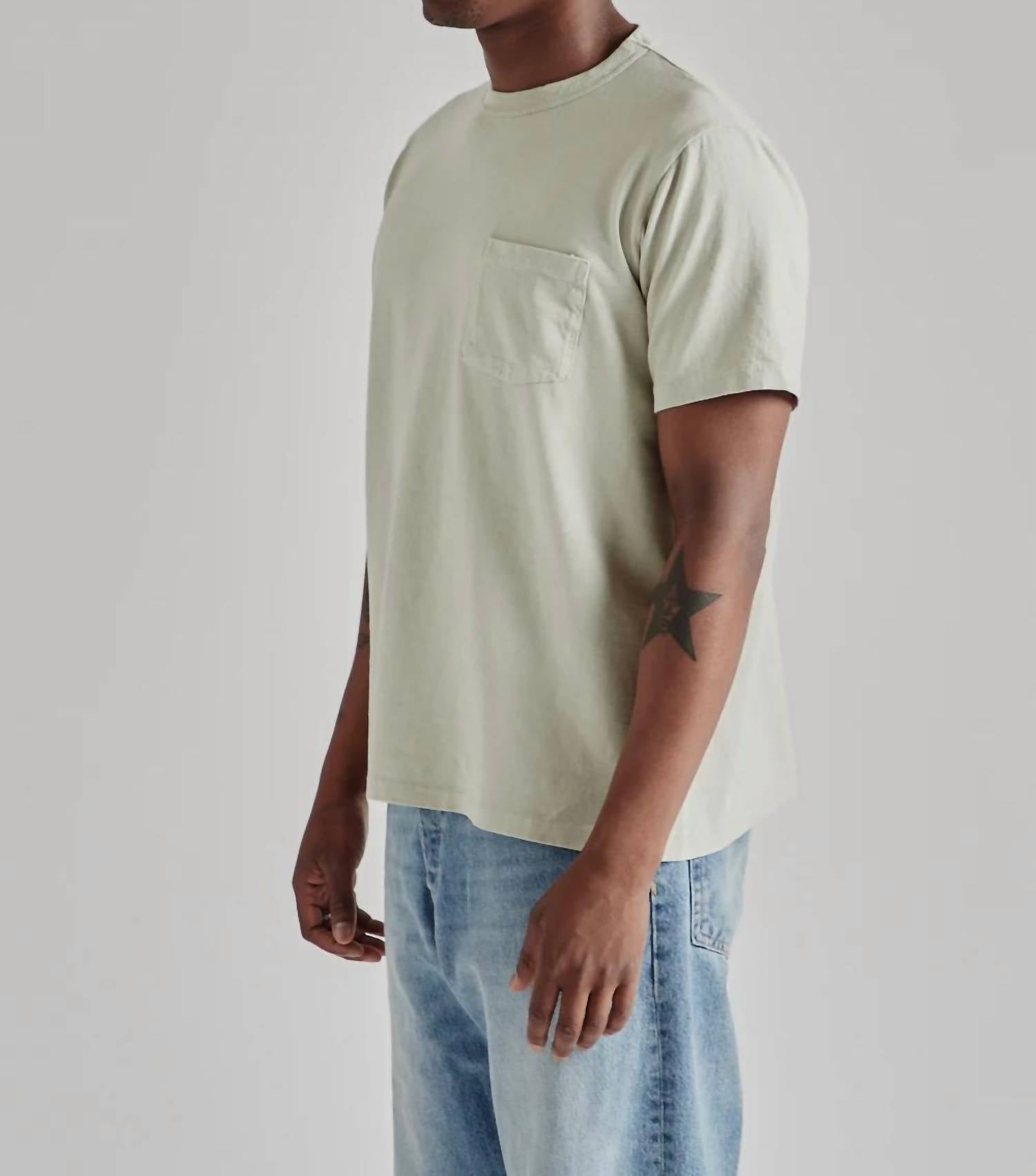 Velva Sheen - Pigment Dyed Crew Pocket Tee