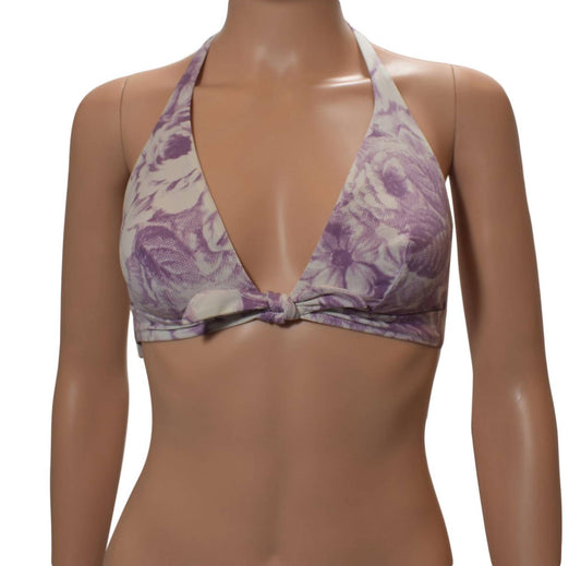 Women's Floral Halter Bikini Top