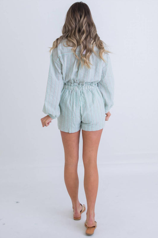 Karlie - Seersucker Pocket Romper