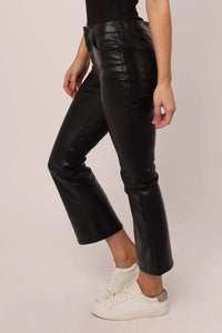 Dear John Denim - Jeanne High Rise Crop Leather Pant