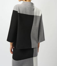 Joseph Ribkoff - Jaquard Colorblock Sweater