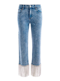 Alice + Olivia - Crystal Hem Jean