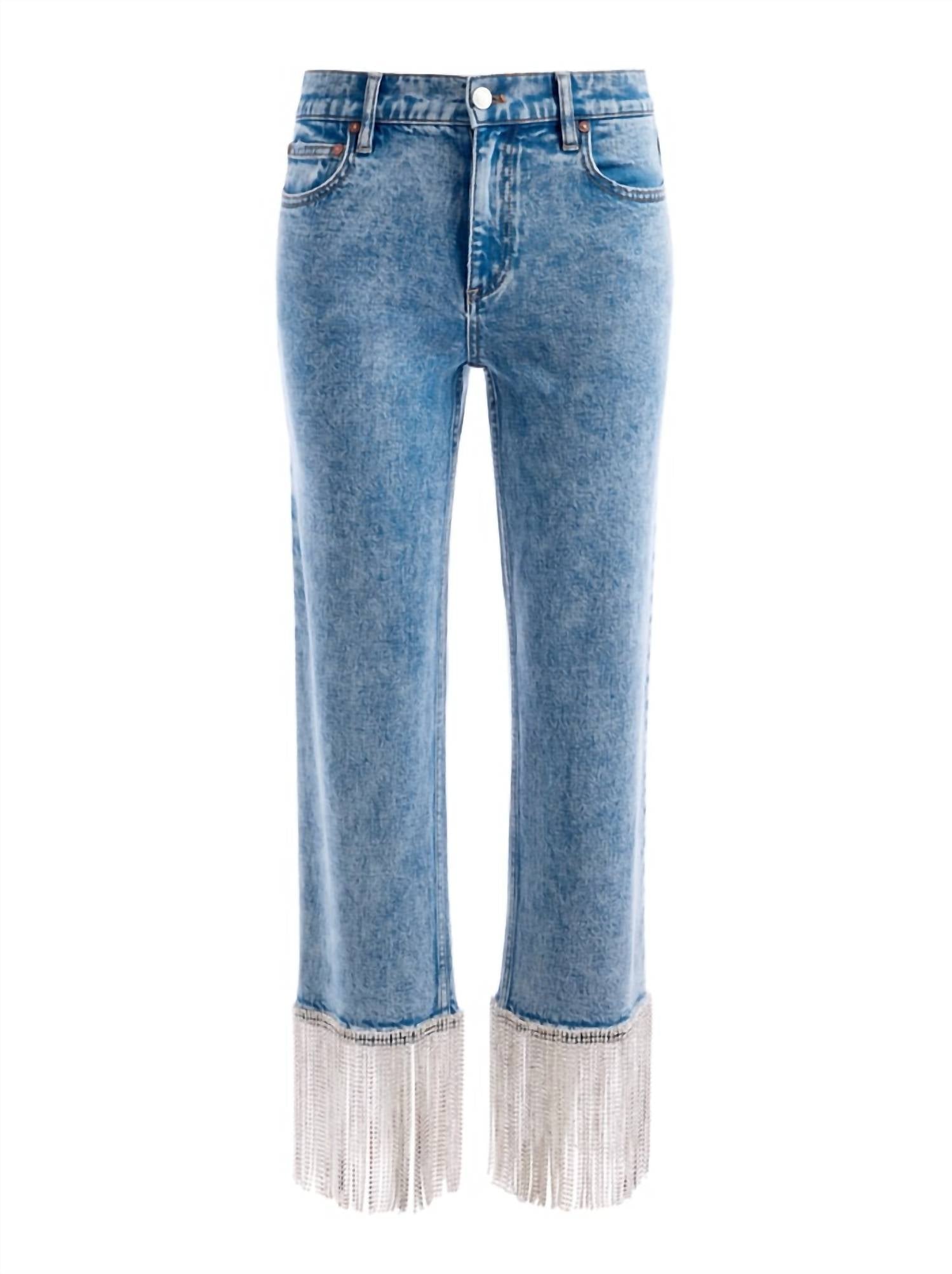 Alice + Olivia - Crystal Hem Jean