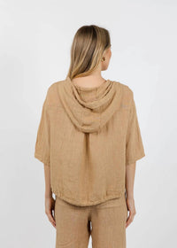 Elliott Lauren - Zip Front Linen Jacket