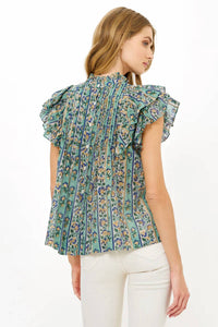 Oliphant - Taj Pintuck Ruffle Top