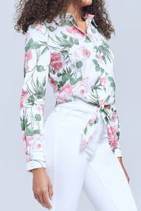 L'Agence - Gaia Tie Front Blouse