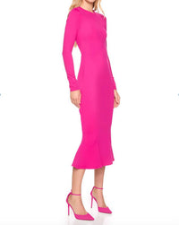 Susana Monaco - Crew Trumpet Midi Dress