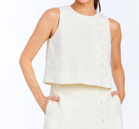Mestiza New York Etta Top in ivory - women's shirt