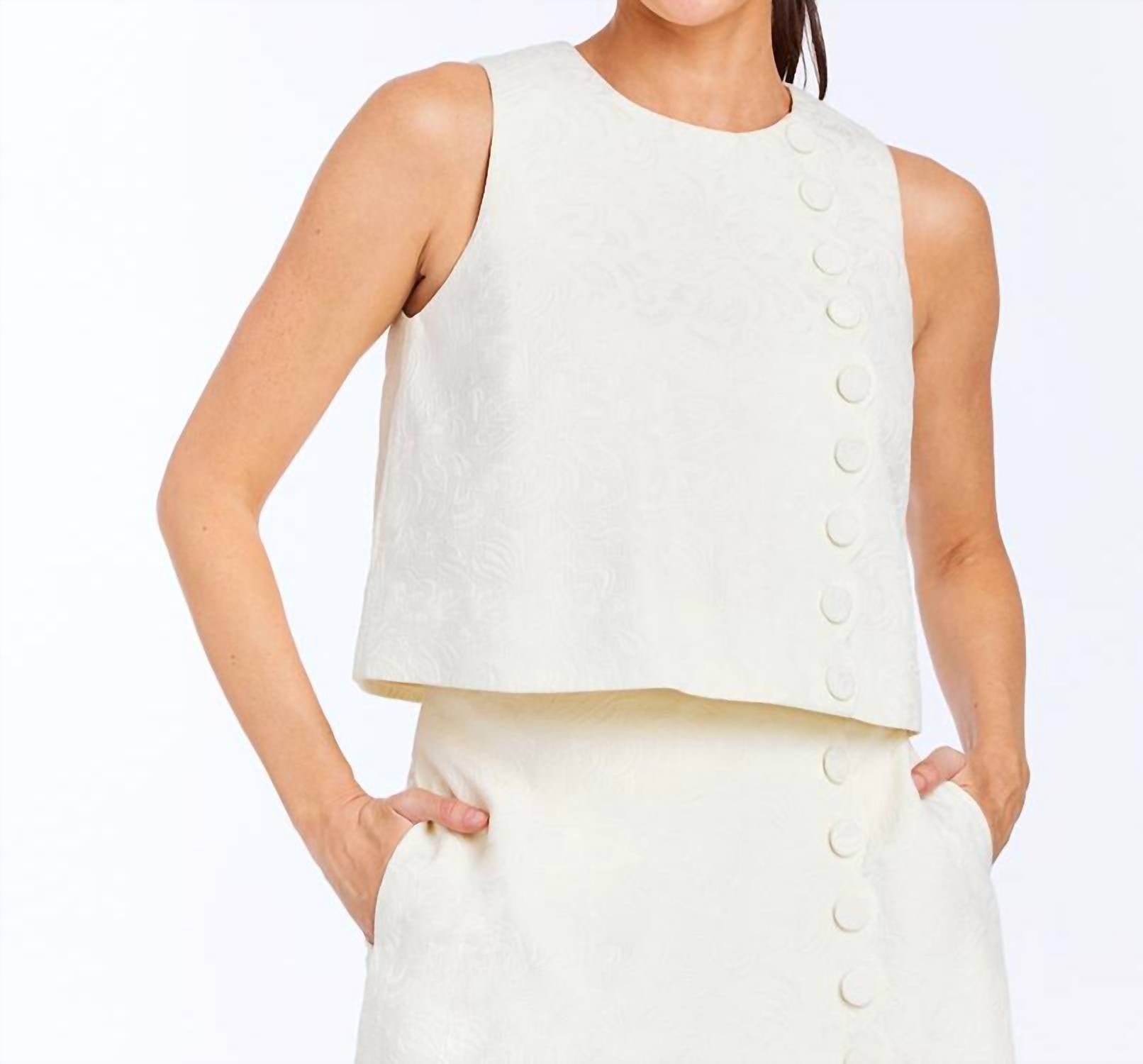 Mestiza New York Etta Top in ivory - women's shirt