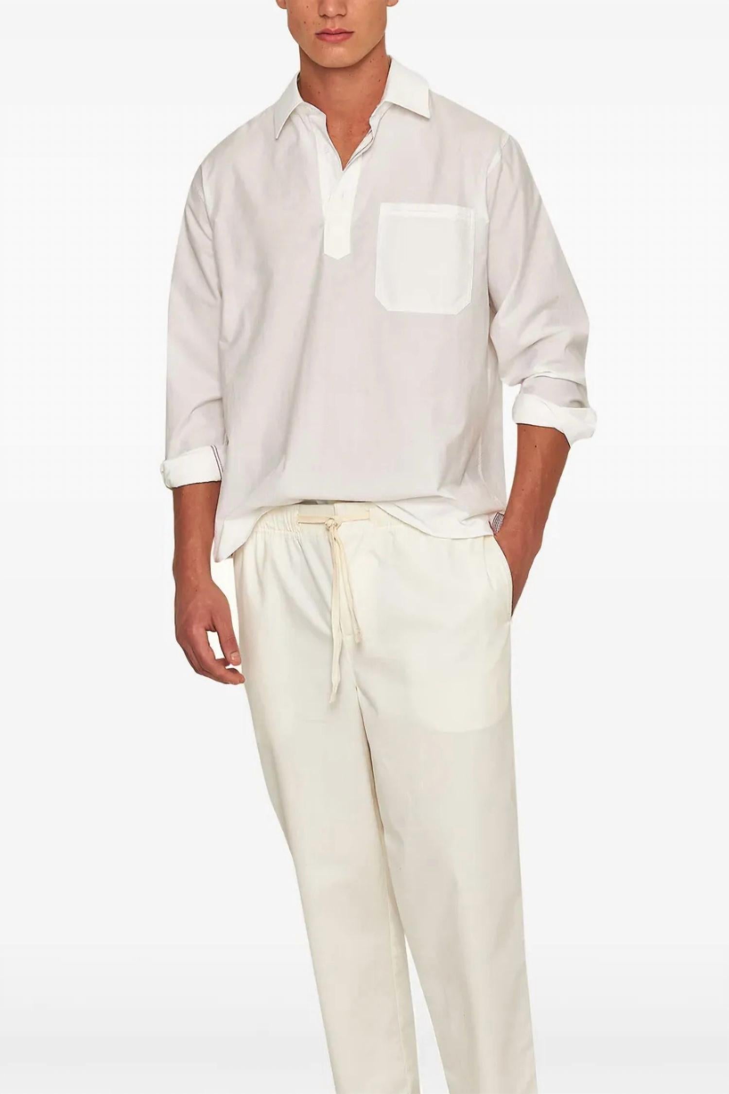 Orlebar Brown - Men's Shanklin Corduroy Long Sleeve Shirt