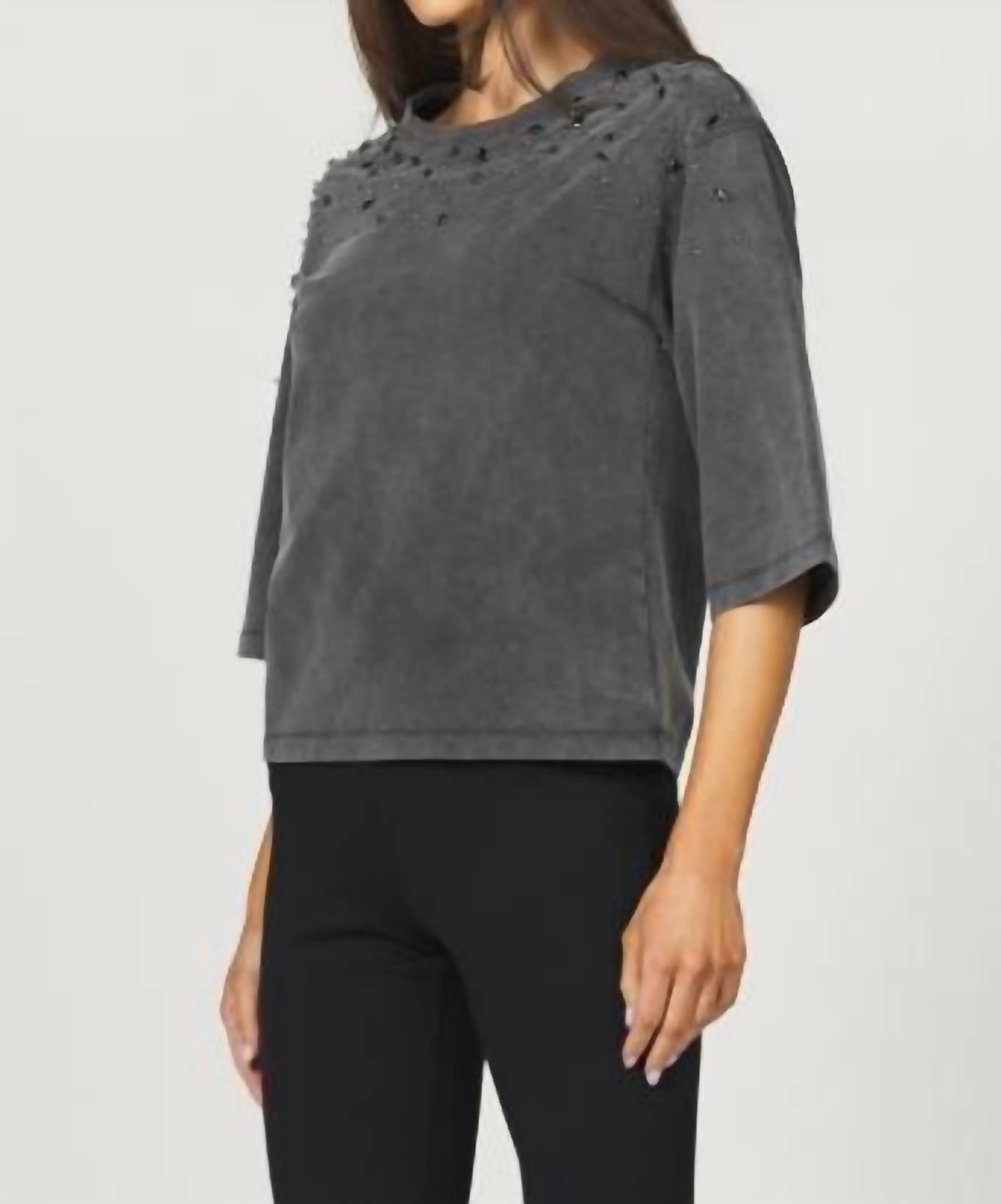 Another Love - Acid Wash Top