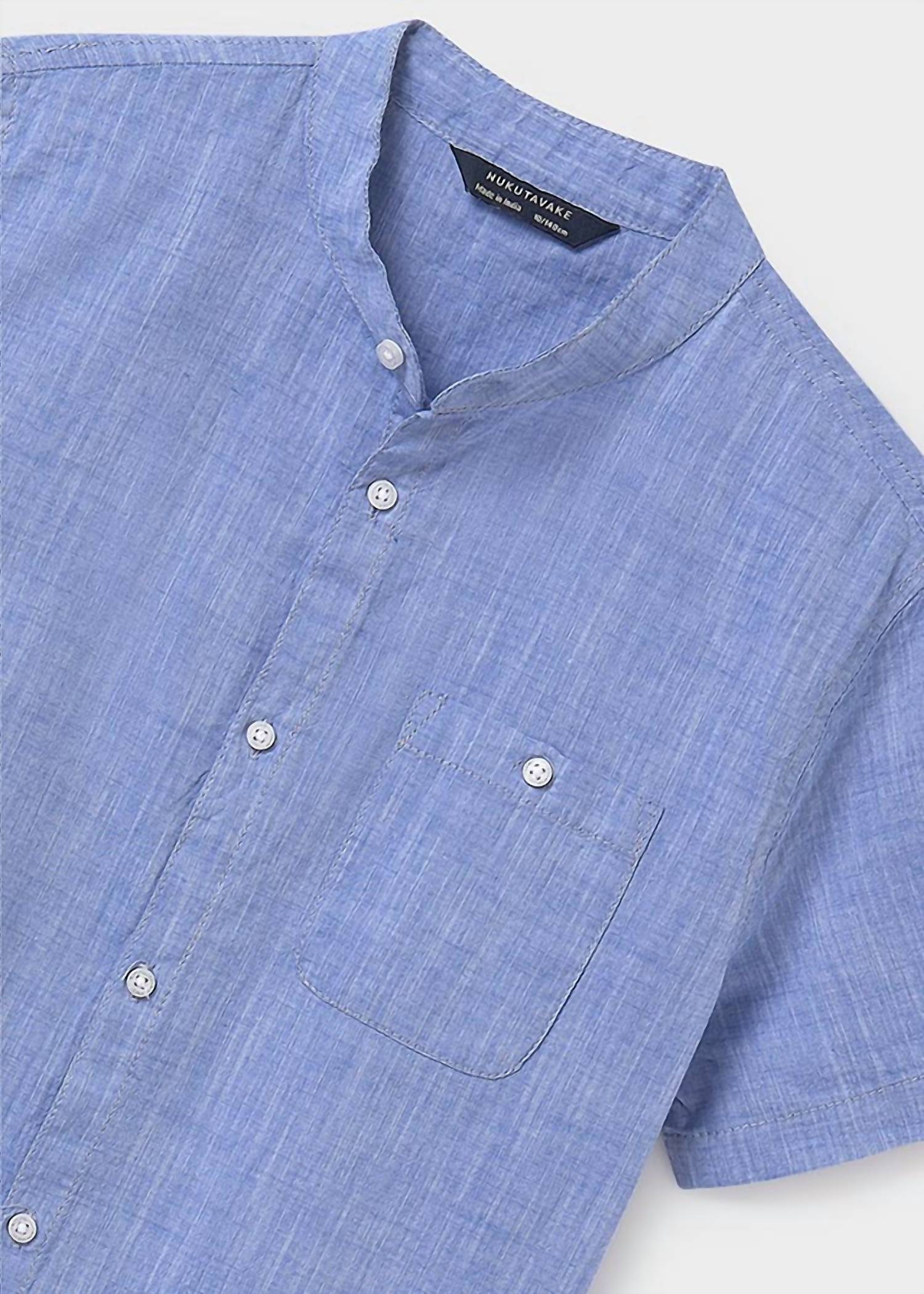 Mayoral - Boys' Chambray Short Sleeve Button Down