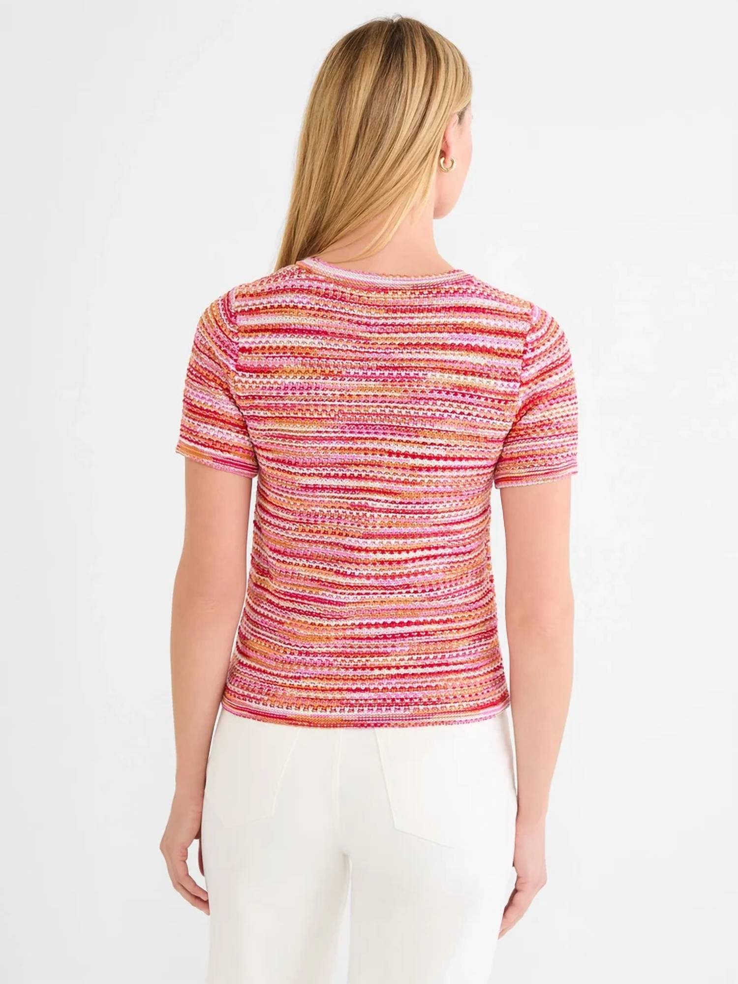Nic + Zoe - Spacedye Tuck Stitch Top