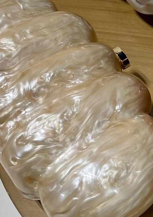 Urban Expressions - Women's Diana Acrylic Marbled Clutch Bag