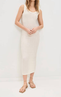 Enza Costa - Popcorn Puckered Tank Midi Dress