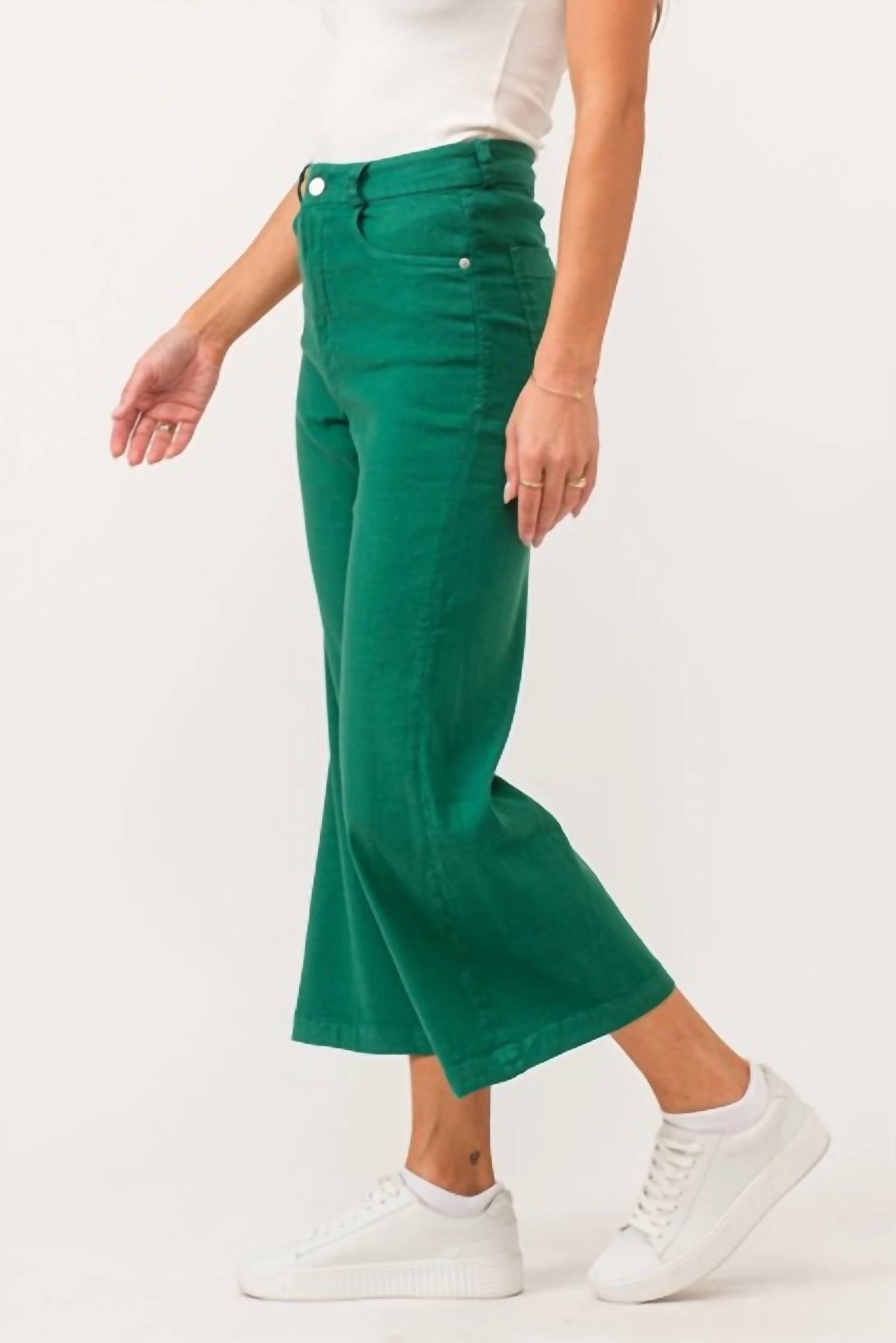 Dear John Denim - Audrey Super High Rise Cropped Wide Leg Pants