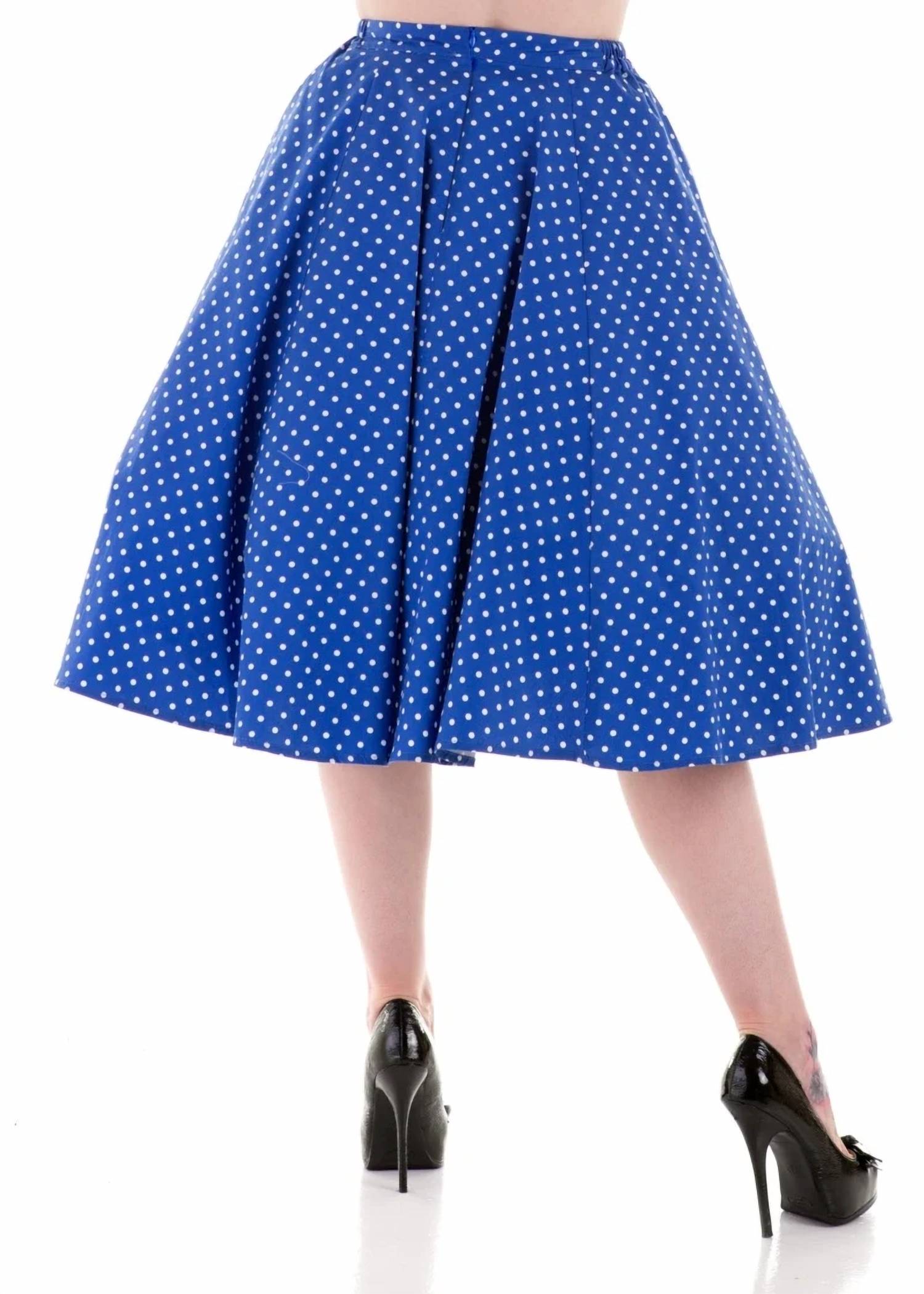 Orchid Bloom - Polka Dot Round Skirt