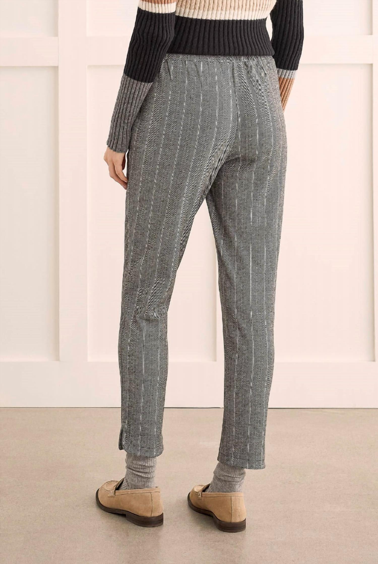 Tribal - Tie Waist Soft Ponte Pants