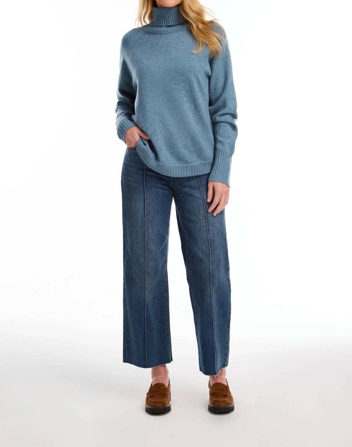 Fdj - Long Sleeve Cowl Neck Sweater
