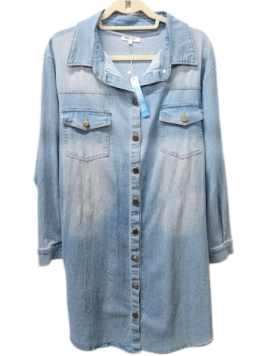 Elsie & Zoey - Women's Denim Shirt Dress