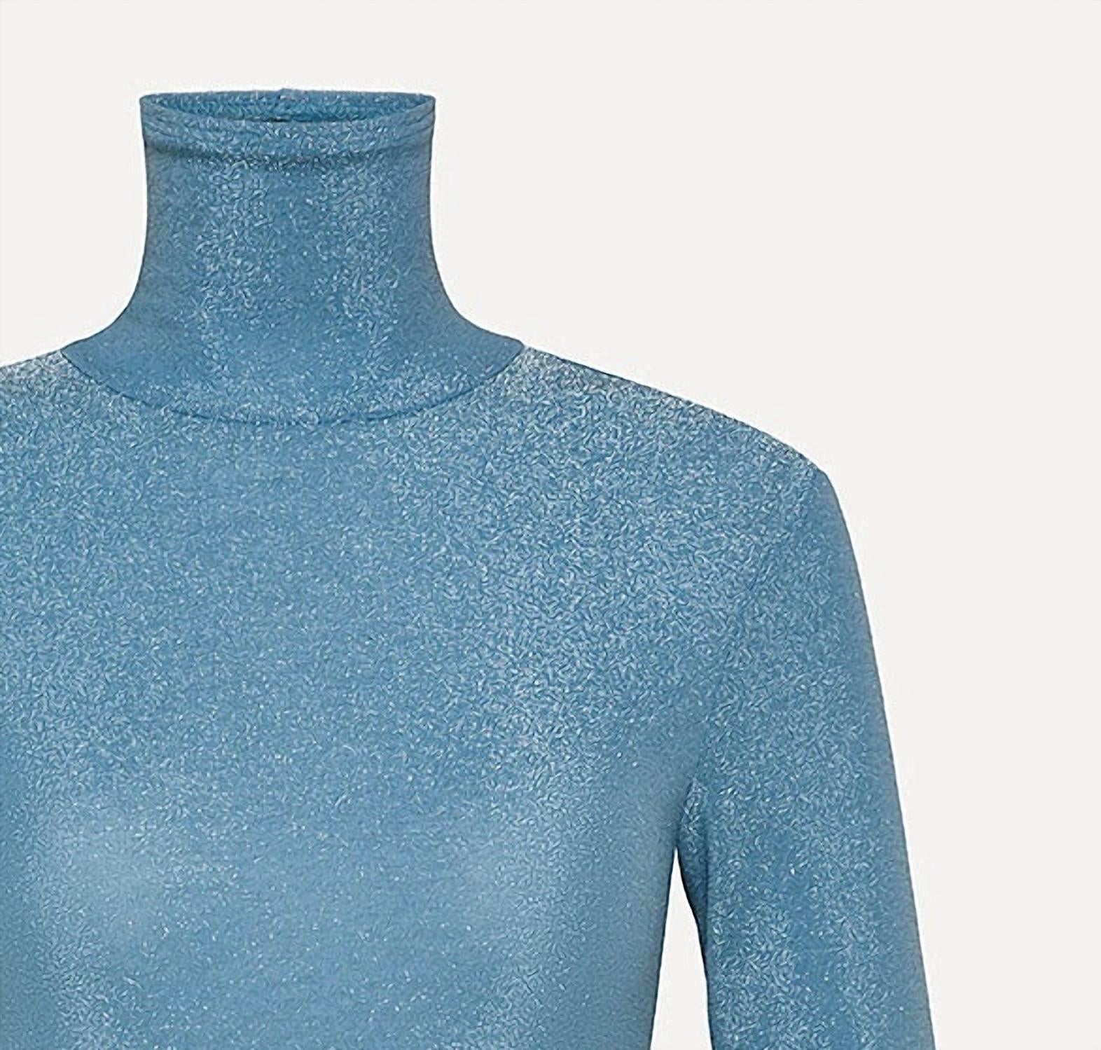 Forte Forte - Women's Lurex Turtleneck T-shirt