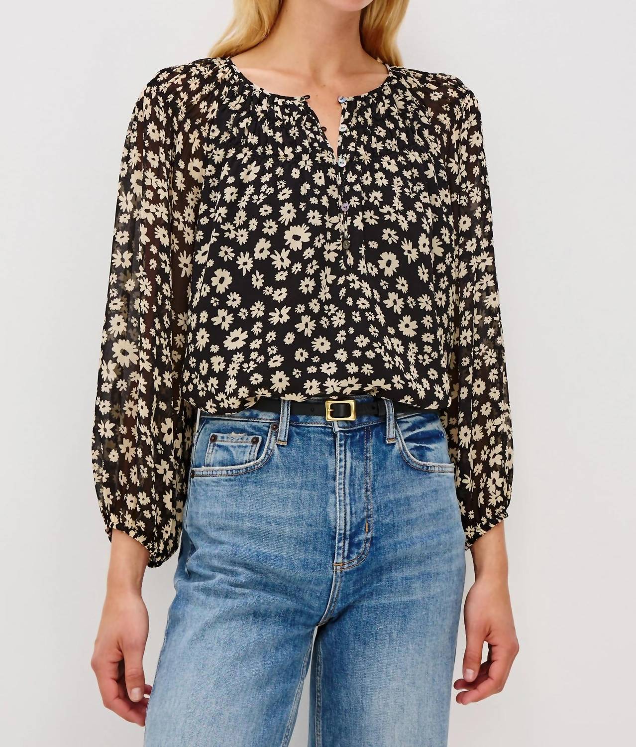 Rails Isolde Top in sun daisies - women's blouse