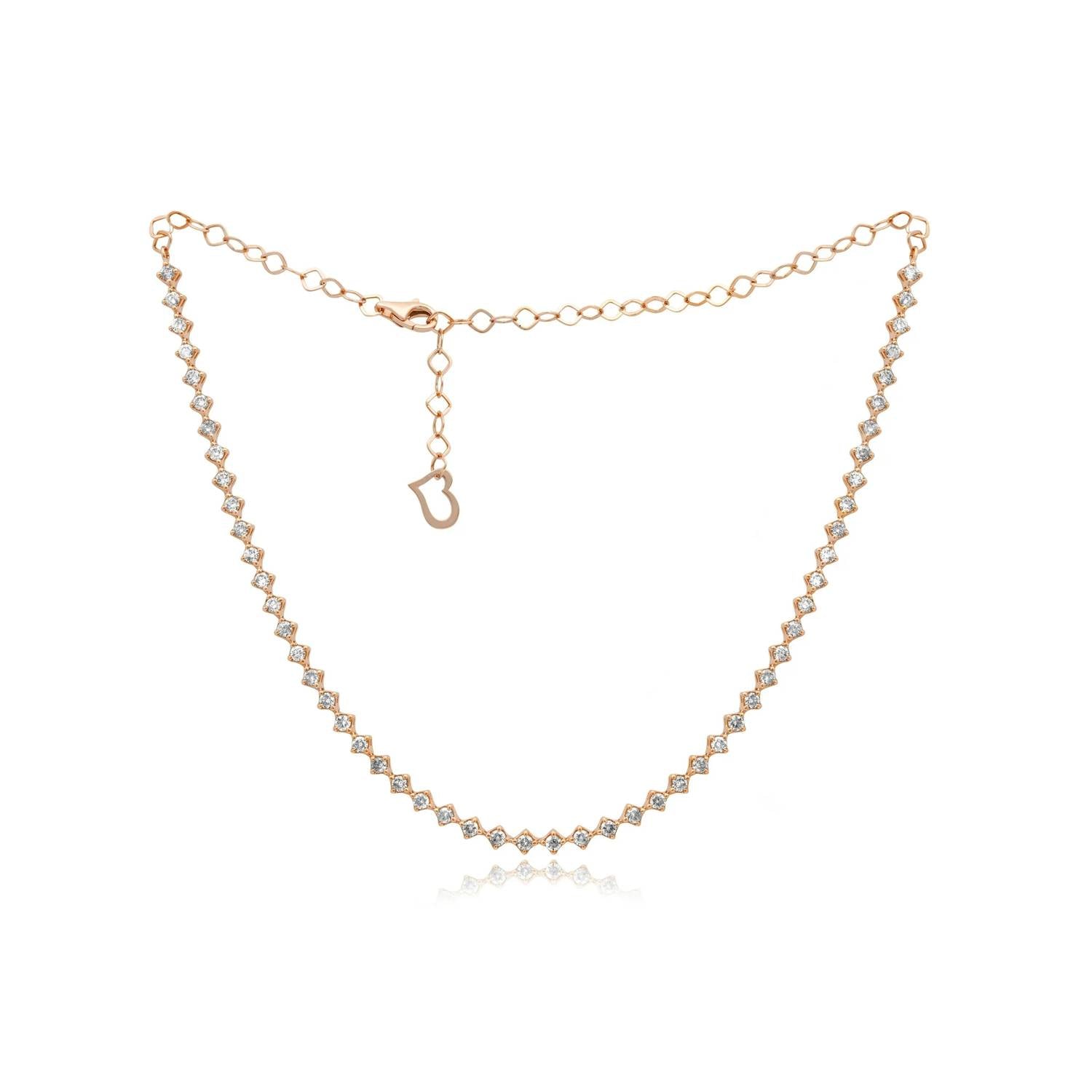 Diana M Jewels - 2.65 Cts Diamond Tennis Necklace