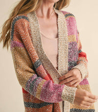 &Merci - Oversized Colorblock Cardigan