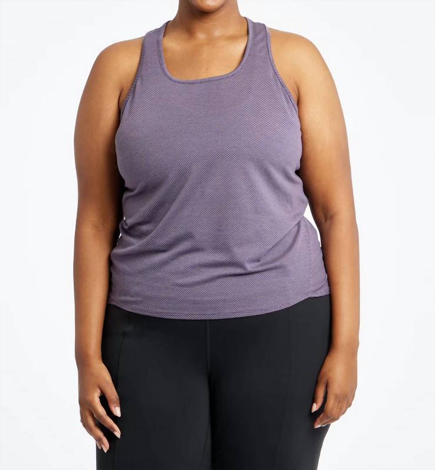 Oiselle Flyout Racerback Tank Top in twilight 1 - women's tank top
