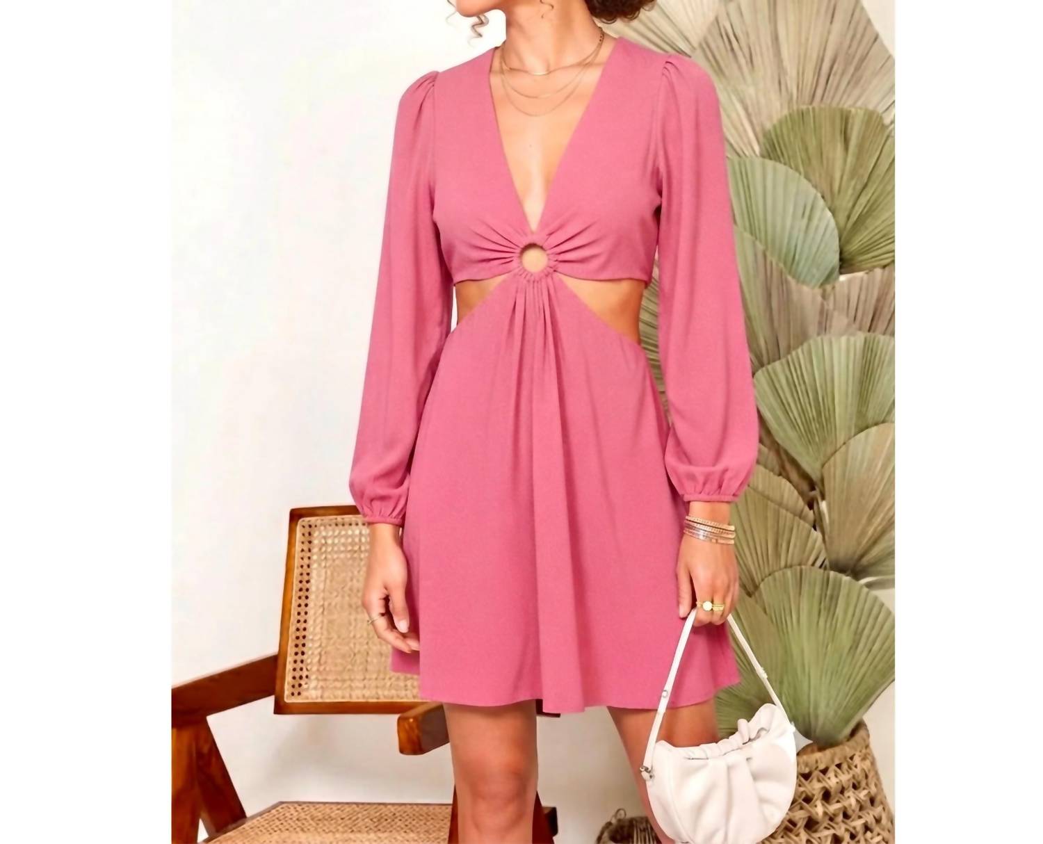 Lumiere - Ring Accent Mini Dress