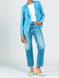 Clara Sunwoo - Classic Liquid Leather Knit Jacket