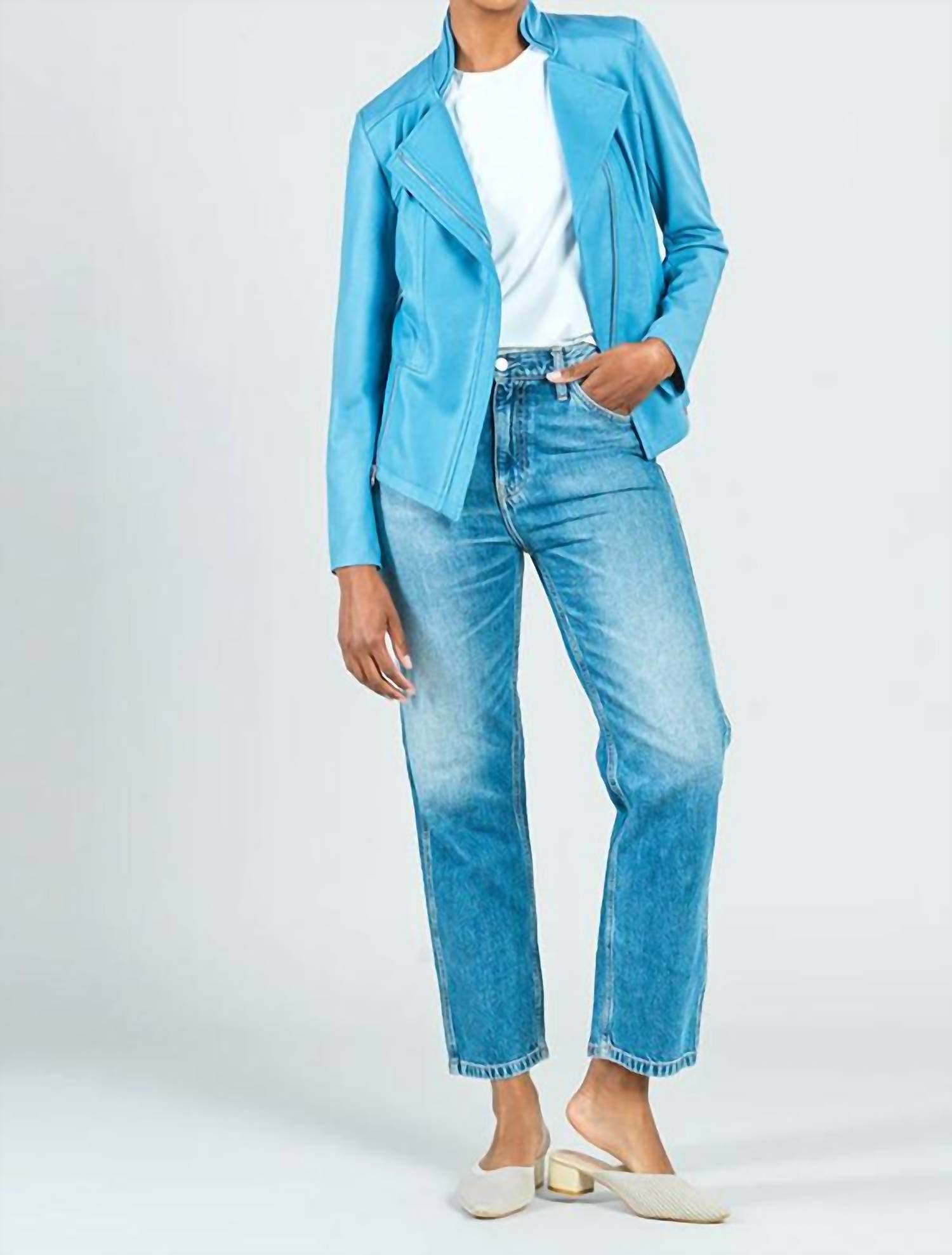 Clara Sunwoo - Classic Liquid Leather Knit Jacket