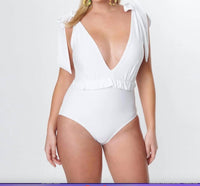 Unique Vintage - Plunge One Piece Swimsuit