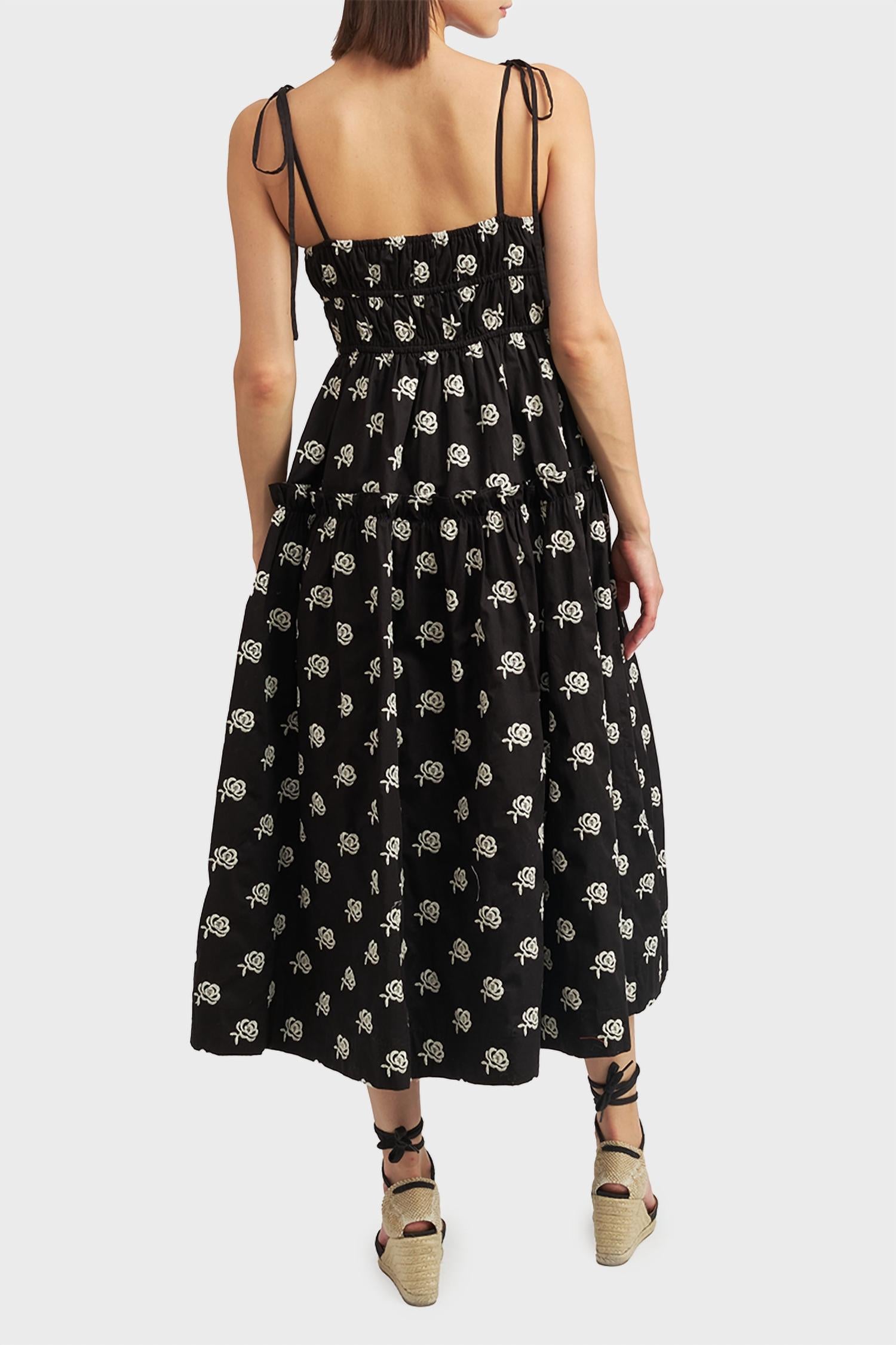 En Saison Adreana Midi Dress in black - women's dress - alternate view