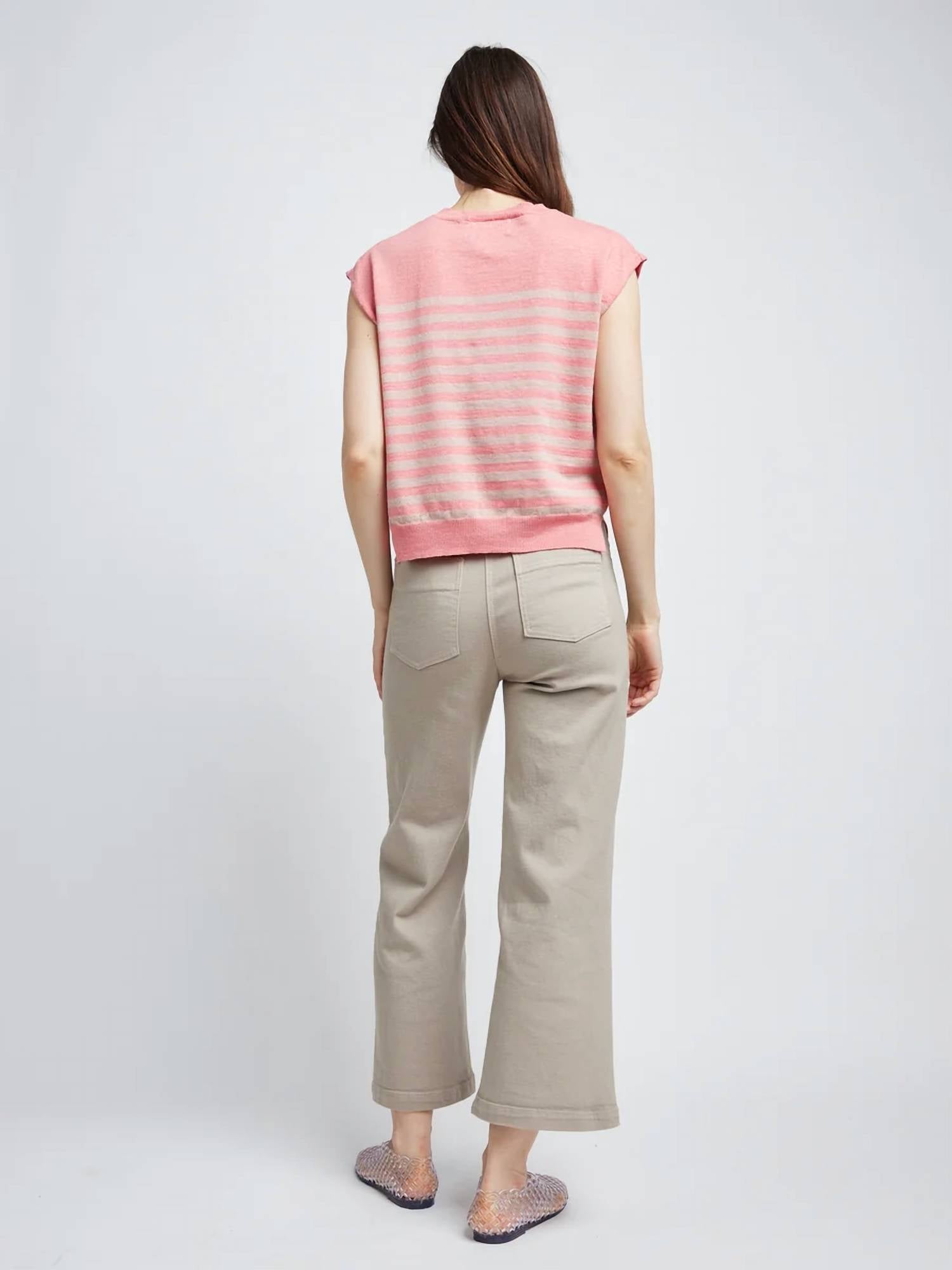 Self Contrast - AMY CREW CAP SWEATER TEE