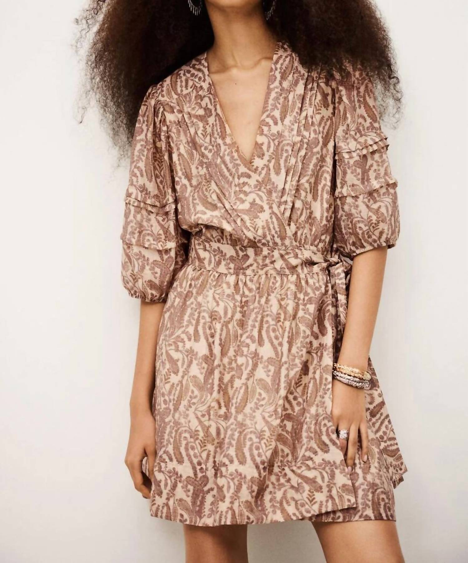 Ba&Sh - Teodora Elbow-length Sleeves Dress