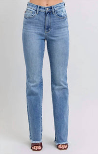 Judy Blue - Bootcut Fray Hem Jeans