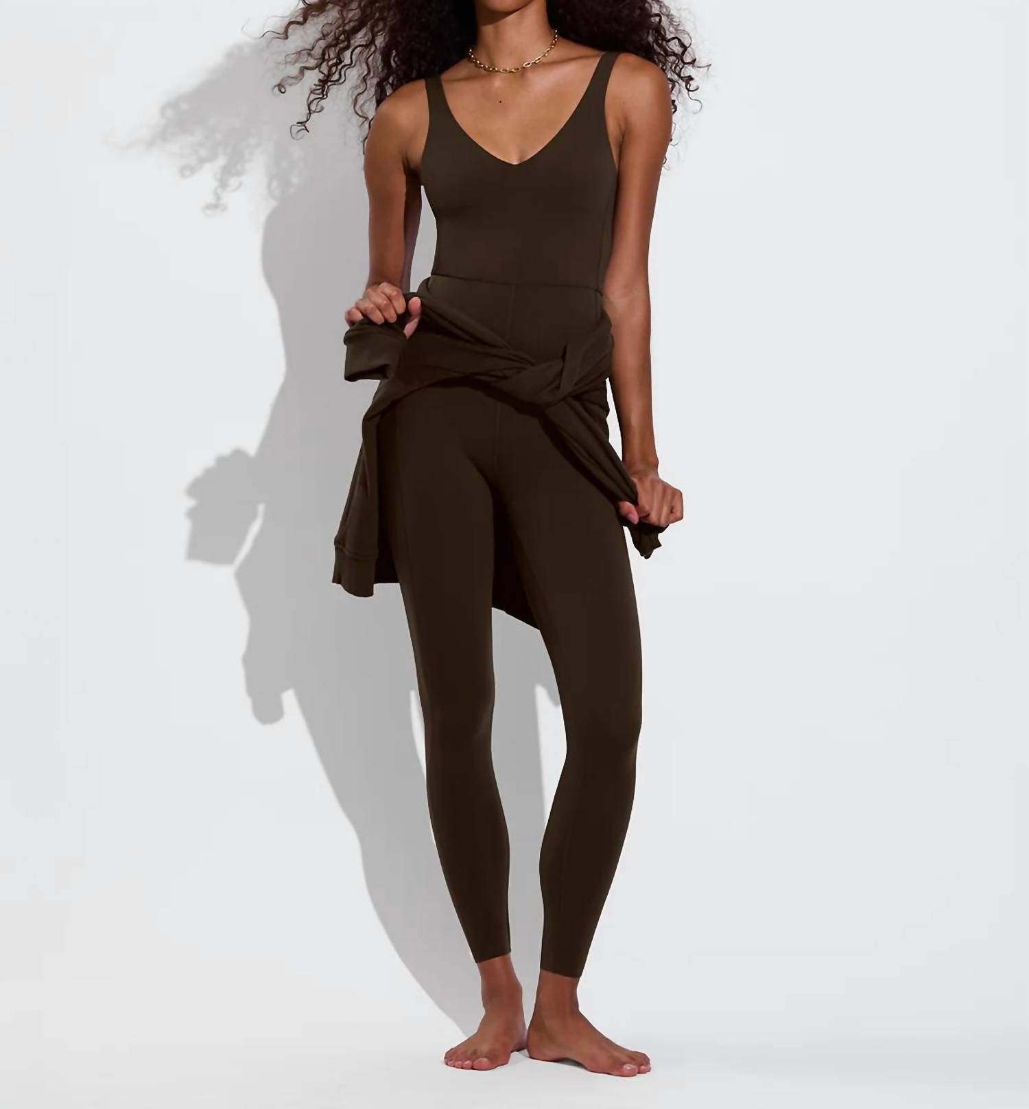 Left On Friday - Plunge Playsuit - 27"