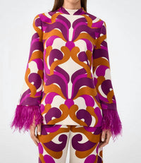 Trina Turk - Nyssa 2 Feather-cuff Top