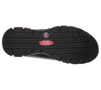 Skechers Women's Sure Track Slip Resistant Shoe in black - women's sneaker - detail view