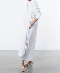 Enza Costa - Poplin Maxi Shirtdress