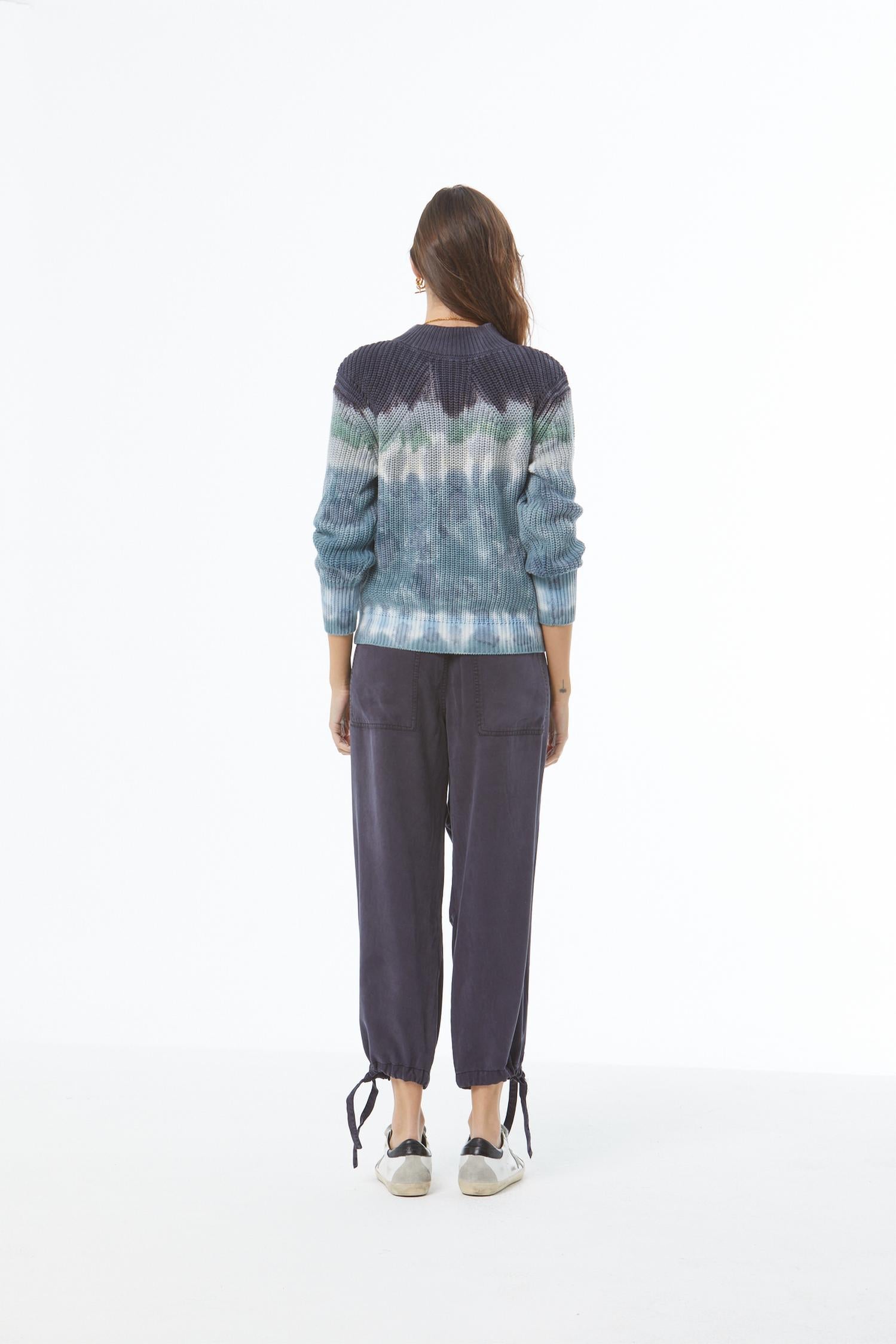 young fabulous & broke Bernice Long Sleeve Sweater in nut - women's sweater - detail view