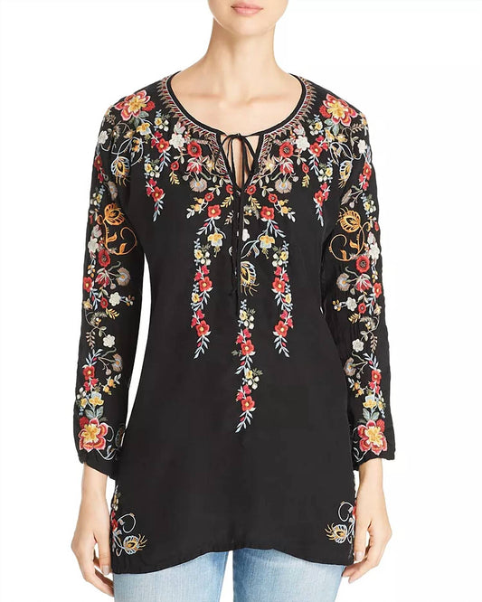 Johnny Was - Embroidered Flower Top