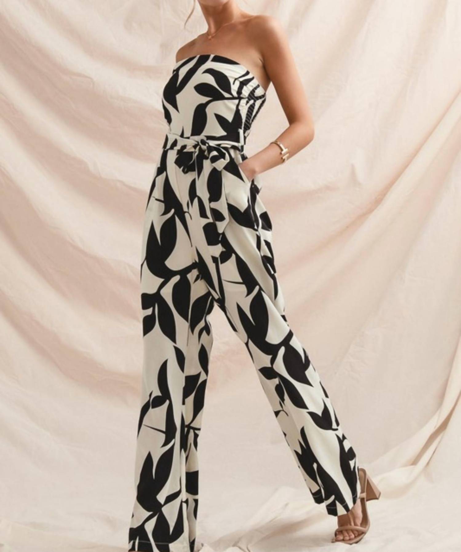 So Me - Strapless Tube Top Jumpsuit