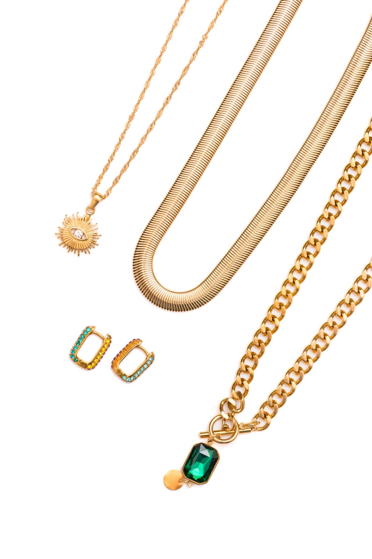 123 Amore - Women's Green Light Jewelry Bundle