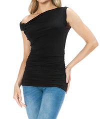 Ariella - Ruched Off Shoulder Top