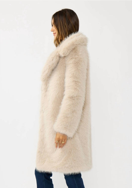 Lovestitch - Longline Faux Fur Coat