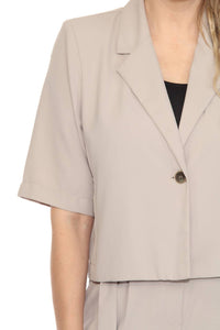 Joseph Ribkoff - One-button Short Blazer Jacket