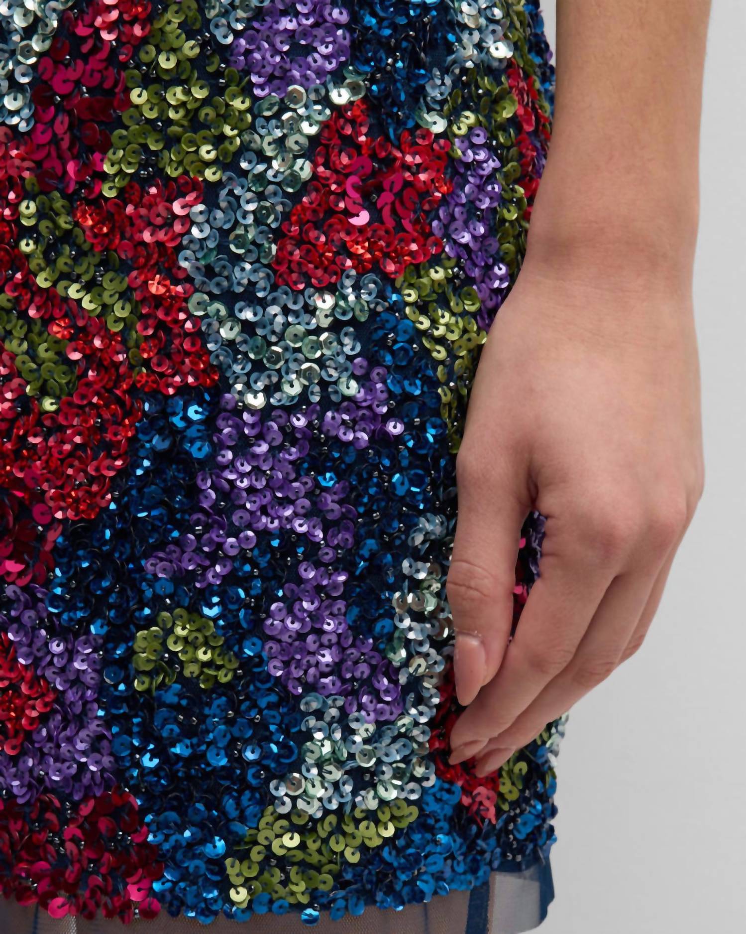 Sleeveless Sequin Mini Dress